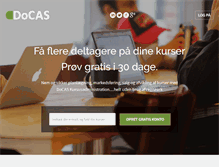 Tablet Screenshot of docas.dk